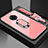Custodia Silicone Specchio Laterale Cover con Magnetico Anello Supporto per Vivo Nex 3 5G Rosa