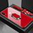 Custodia Silicone Specchio Laterale Cover con Magnetico Anello Supporto per Xiaomi Mi 6X Rosso