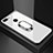 Custodia Silicone Specchio Laterale Cover con Magnetico Anello Supporto per Xiaomi Mi 8 Lite Bianco