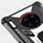 Custodia Silicone Specchio Laterale Cover con Magnetico Anello Supporto T02 per Huawei Mate 30
