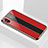Custodia Silicone Specchio Laterale Cover M01 per Apple iPhone X Rosso
