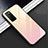 Custodia Silicone Specchio Laterale Cover M01 per Huawei Honor Play4 5G Giallo