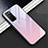 Custodia Silicone Specchio Laterale Cover M01 per Huawei Honor Play4 5G Viola