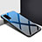 Custodia Silicone Specchio Laterale Cover M01 per Huawei Honor Play4 Pro 5G Blu