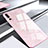 Custodia Silicone Specchio Laterale Cover M01 per Huawei P20 Pro Rosa