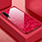 Custodia Silicone Specchio Laterale Cover M01 per Huawei P30 Rosso