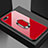 Custodia Silicone Specchio Laterale Cover M01 per Oppo R17 Neo Rosso