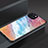 Custodia Silicone Specchio Laterale Cover M02 per Apple iPhone 13 Mini Multicolore