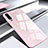 Custodia Silicone Specchio Laterale Cover M02 per Huawei P30 Rosa