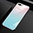 Custodia Silicone Specchio Laterale Cover M02 per Oppo A12e Azzurro