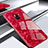 Custodia Silicone Specchio Laterale Cover M02 per Samsung Galaxy S9 Rosso