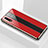 Custodia Silicone Specchio Laterale Cover M03 per Huawei P20 Rosso