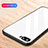 Custodia Silicone Specchio Laterale Cover M04 per Huawei Honor V10 Bianco