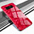 Custodia Silicone Specchio Laterale Cover M04 per Samsung Galaxy Note 8 Rosso