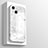 Custodia Silicone Specchio Laterale Cover M05 per Apple iPhone 13 Bianco