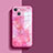 Custodia Silicone Specchio Laterale Cover M05 per Apple iPhone 13 Mini Rosso
