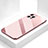 Custodia Silicone Specchio Laterale Cover M05 per Apple iPhone 13 Pro Max Oro Rosa