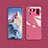 Custodia Silicone Specchio Laterale Cover M05 per Xiaomi Mi 11 Ultra 5G Rosa Caldo