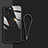 Custodia Silicone Specchio Laterale Cover M08 per Apple iPhone 13 Nero