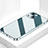 Custodia Silicone Specchio Laterale Cover M09 per Apple iPhone 13 Mini Blu