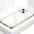 Custodia Silicone Specchio Laterale Cover M09 per Apple iPhone 13 Oro