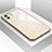 Custodia Silicone Specchio Laterale Cover per Apple iPhone 11 Oro