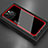 Custodia Silicone Specchio Laterale Cover per Apple iPhone 13 Pro Rosso