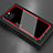Custodia Silicone Specchio Laterale Cover per Apple iPhone 14 Rosso