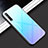 Custodia Silicone Specchio Laterale Cover per Huawei Enjoy 10S Cielo Blu