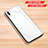 Custodia Silicone Specchio Laterale Cover per Huawei Enjoy 9 Bianco