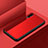 Custodia Silicone Specchio Laterale Cover per Huawei P30 Rosso