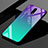 Custodia Silicone Specchio Laterale Cover per OnePlus 7 Ciano