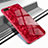 Custodia Silicone Specchio Laterale Cover per Oppo R15X Rosso