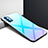 Custodia Silicone Specchio Laterale Cover per Oppo Reno4 5G Cielo Blu