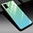 Custodia Silicone Specchio Laterale Cover per Realme V5 5G Verde Pastello