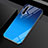 Custodia Silicone Specchio Laterale Cover per Realme X50 5G Blu