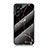 Custodia Silicone Specchio Laterale Cover per Samsung Galaxy S21 Ultra 5G Oro e Nero
