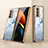 Custodia Silicone Specchio Laterale Cover per Samsung Galaxy Z Fold2 5G Azzurro