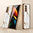 Custodia Silicone Specchio Laterale Cover per Samsung Galaxy Z Fold2 5G Bianco