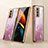 Custodia Silicone Specchio Laterale Cover per Samsung Galaxy Z Fold2 5G Rosa