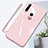 Custodia Silicone Specchio Laterale Cover T01 per Huawei Honor 20E Rosa