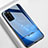 Custodia Silicone Specchio Laterale Cover T01 per Huawei Honor 30 Lite 5G Blu