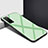 Custodia Silicone Specchio Laterale Cover T01 per Huawei Honor Play4 5G Verde Pastello