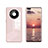 Custodia Silicone Specchio Laterale Cover T01 per Huawei Mate 40 Pro Rosa