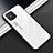 Custodia Silicone Specchio Laterale Cover T01 per Huawei Nova 8 SE 5G Bianco