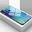 Custodia Silicone Specchio Laterale Cover T01 per Huawei P Smart (2020) Ciano