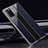 Custodia Silicone Specchio Laterale Cover T01 per Oppo A52 Blu