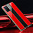 Custodia Silicone Specchio Laterale Cover T01 per Oppo A72 Rosso