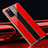Custodia Silicone Specchio Laterale Cover T01 per Oppo A92 Rosso