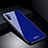 Custodia Silicone Specchio Laterale Cover T01 per Samsung Galaxy Note 10 Plus Blu